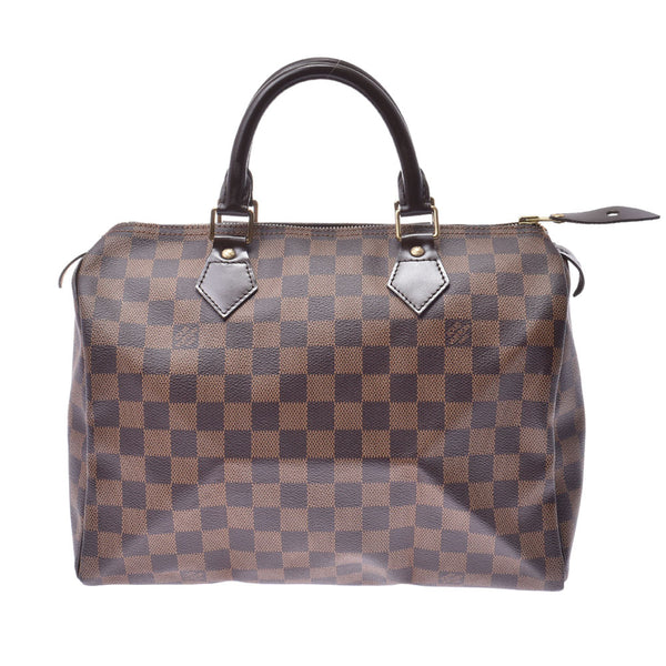 LOUIS VUITTON路易威登Damier Speedy 30棕色N41531女士Damier帆布手提包B等级二手Ginzo