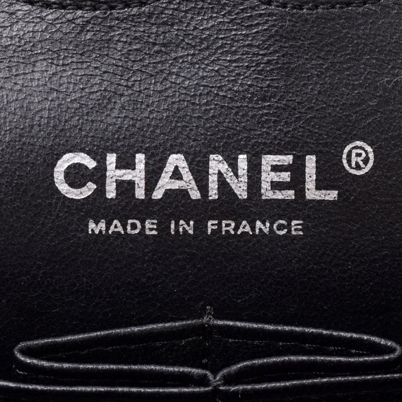 CHANEL シャネル マトラッセ チェーンショルダーバッグ ダブルフラップ 黒 シルバー金具 レディース キャビアスキン ショルダーバッグ ABランク 中古 銀蔵