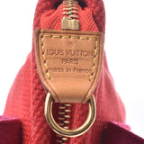 路易威登路易威登Antiguan河马PM红色M40037女士棉帆布手提包B级用银