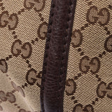 GUCCI Gucci Beige/Dark Brown 240261 Ladies GG Canvas/Leather Semi Shoulder Bag A Rank Used Ginzo