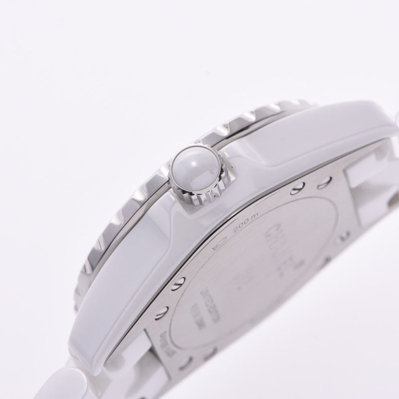 CHANEL シャネル J12 グラフィティ 33mm 世界限定1200本 H5239 ボーイズ 白セラミック 腕時計 クオーツ 白文字盤 Aランク 中古 銀蔵