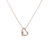 TIFFANY&Co. Tiffany Open Heartnecklace,女士K18YG Necklace A Rank,二手银兵