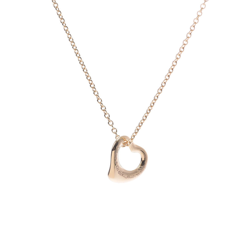 TIFFANY&Co. Tiffany Open Heartnecklace,女士K18YG Necklace A Rank,二手银兵