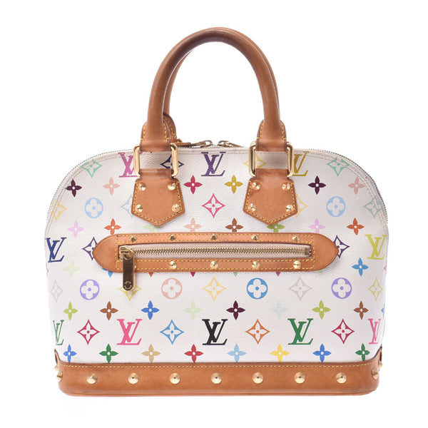 LOUIS VUITTON Louis Vuitton Multicolor Alma Bron (White) M92647 Ladies Monogram Multicolor Handbag C Rank Used Ginzo
