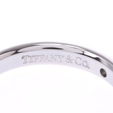 TIFFANY&Co. One Tiffany stacking bundling diamond 6.5 Lady's Pt950 platinum ring, ring A rank used silver storehouse