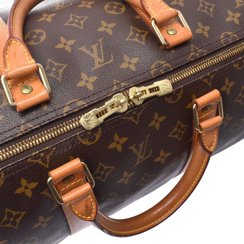 Brown M41426 unisex monogram canvas Boston bag B rank used silver storehouse made in 50 LOUIS VUITTON Louis Vuitton monogram key Poll USA