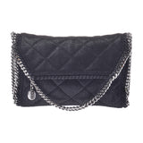 Stella McCartney Stella McCartney Fala seawife chain shoulder bag black silver metal fittings Lady's polyester shoulder bag A rank used silver storehouse