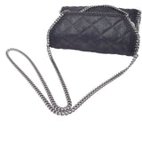 Stella McCartney Stella McCartney Fala seawife chain shoulder bag black silver metal fittings Lady's polyester shoulder bag A rank used silver storehouse