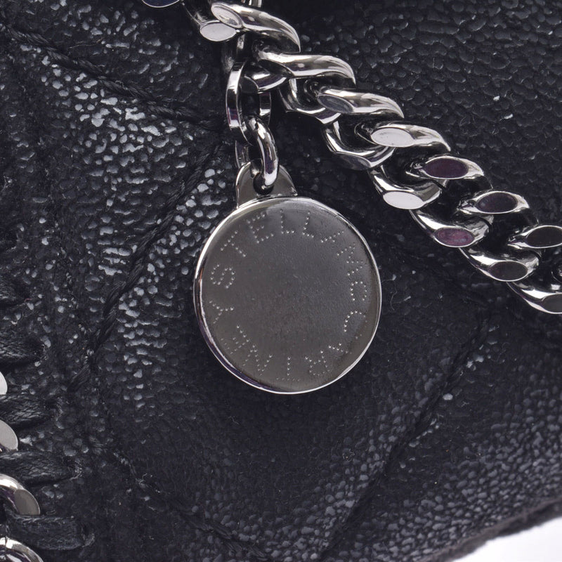 Stella McCartney Stella McCartney Fala seawife chain shoulder bag black silver metal fittings Lady's polyester shoulder bag A rank used silver storehouse