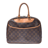 LOUIS VUITTON Louis Vuitton Deauville Brown M47270 Unisex Monogram Canvas Handbag B Rank Used Ginzo