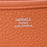 Hermès Hermès Evelyn 3 GM orange silver metal 金具 R engraving (circa 2014) unisex trillon Clément shoulder bag B rank used silver