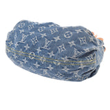 Louis Vuitton Monogram denim putty blue m95020 Womens denim handbag B rank Silver