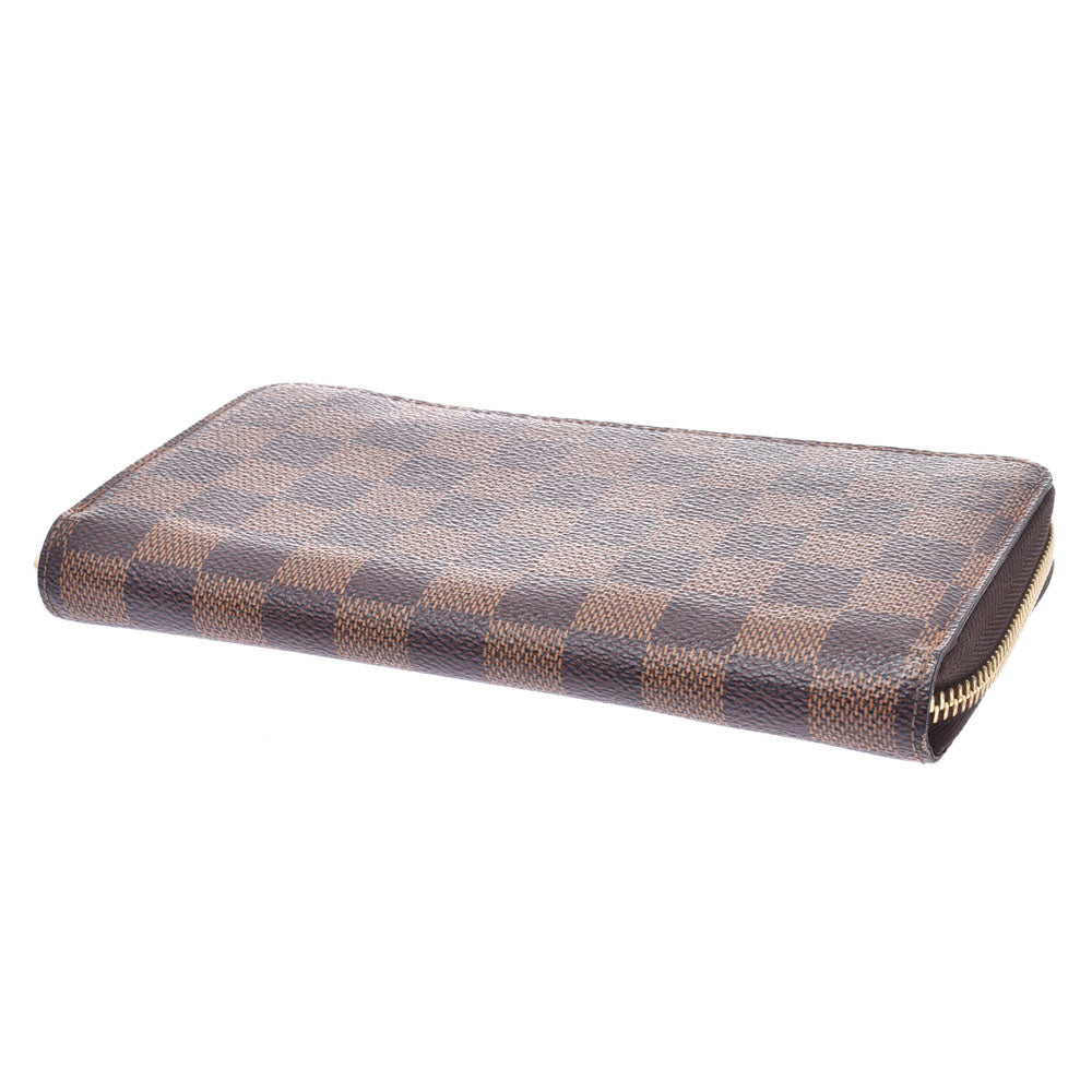 ルイヴィトン N60015 長財布 ブラウン  LOUIS VUITTON ジッピーウォレット 旧型 ダミエ LOUIS VUITTON（ルイ・ヴィトン） ルイ ヴィトン 二つ折り財布 ダミエ