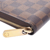 LOUIS VUITTON Louis Vuitton Zippy Wallet Old Brown N60015 Unisex Damier Canvas Long Wallet AB Rank Used Ginzo