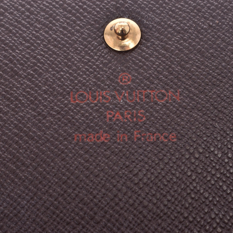 LOUIS VUITTON VUITTON Louviton-Port-Fouil International Brown N61215, purse, purse, wallet, wallet, B-rank, used silver storehouse.