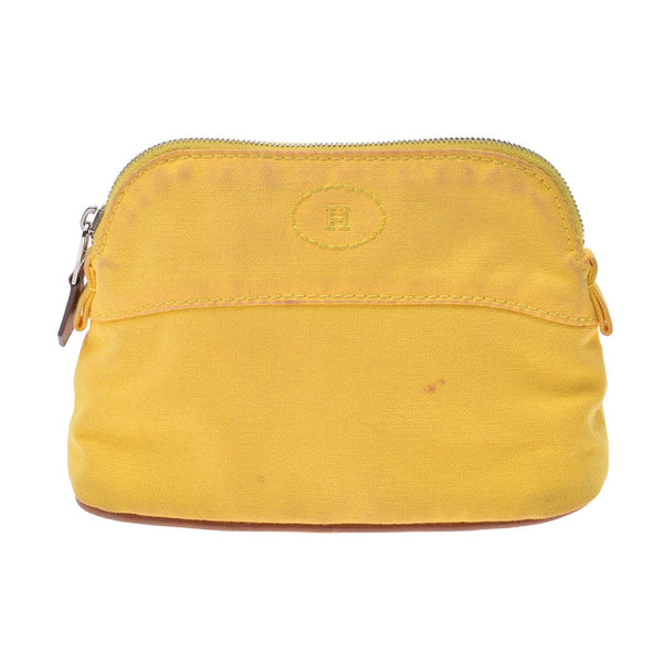 エルメス♡HERMES ミニミニポーチ イエロー エルメスボリードポーチ ミニミニ イエロー ユニセックス キャンバス
