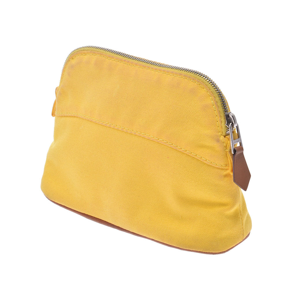 美品 HERMES ボリード ポーチ ミニミニ イエロー ポーチ コスメポーチ HERMES HERMES/エルメス ボリードポーチ PM 化粧ポーチ イエロー HO B