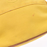 HERMES Bores Pouch Mini Mini Yellow Unisex Canvas Pouch C Rank Used Ginzo