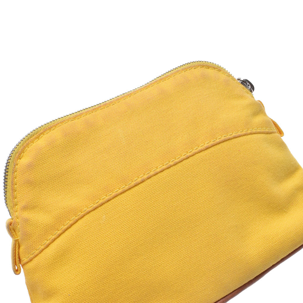 エルメスボリードポーチ ミニミニ イエロー ユニセックス キャンバス