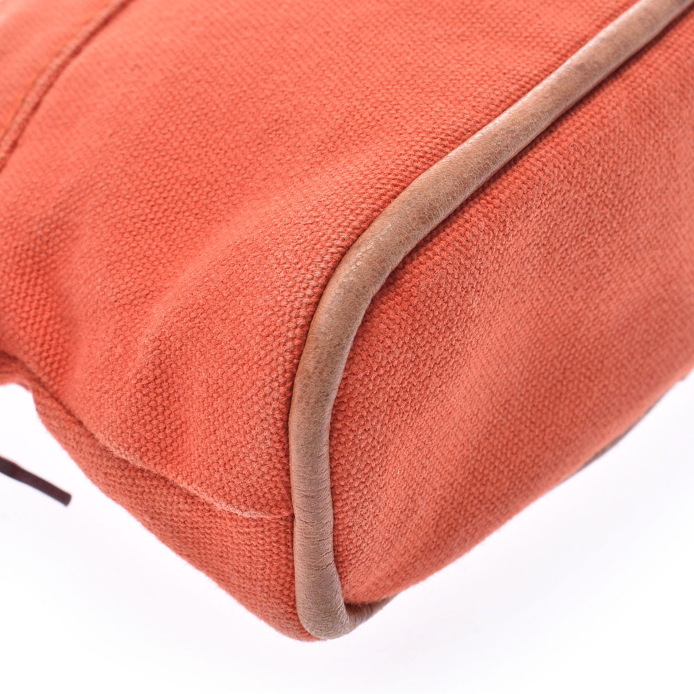 エルメスボリードポーチ ミニミニ オレンジ ユニセックス キャンバス