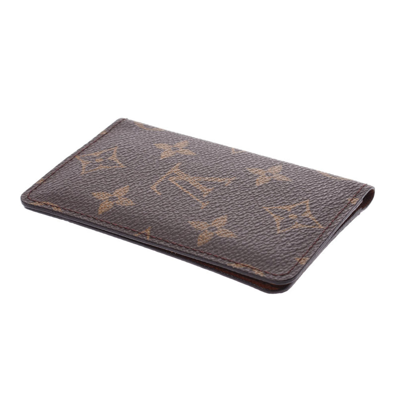LOUIS VUITTON ルイヴィトンモノグラムポシェットカルトヴィジット card case brown M56362 unisex monogram canvas card case AB rank used silver storehouse