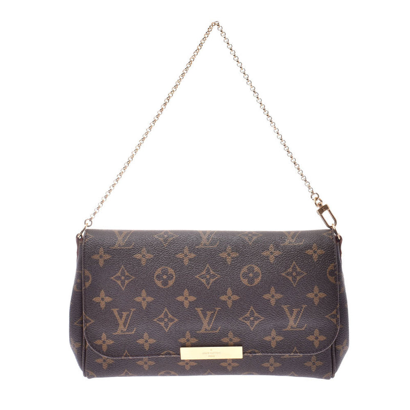 LOUIS VUITTON 路易威登单字费博利特 MM 棕色 M40718 女士单色帆布肩包 A 级二手银藏