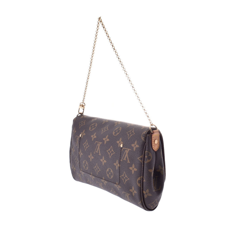 LOUIS VUITTON 路易威登单字费博利特 MM 棕色 M40718 女士单色帆布肩包 A 级二手银藏