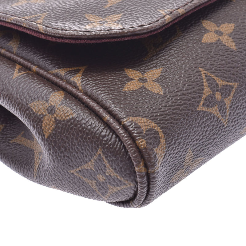 LOUIS VUITTON 路易威登单字费博利特 MM 棕色 M40718 女士单色帆布肩包 A 级二手银藏