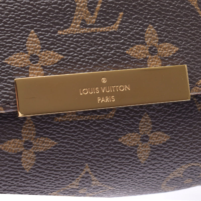 LOUIS VUITTON 路易威登单字费博利特 MM 棕色 M40718 女士单色帆布肩包 A 级二手银藏