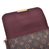 LOUIS VUITTON 路易威登单字费博利特 MM 棕色 M40718 女士单色帆布肩包 A 级二手银藏