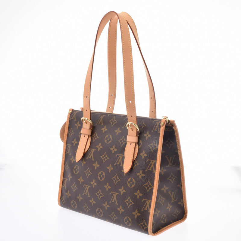 LOUIS VUITTON Louis Vuitton monogram Bo-bankour USA Brown M40007 unisex monogram canvas handbag AB rank used silver