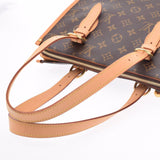 LOUIS VUITTON Louis Vuitton monogram Bo-bankour USA Brown M40007 unisex monogram canvas handbag AB rank used silver