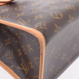 LOUIS VUITTON Louis Vuitton monogram Bo-bankour USA Brown M40007 unisex monogram canvas handbag AB rank used silver