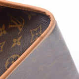 LOUIS VUITTON Louis Vuitton monogram Bo-bankour USA Brown M40007 unisex monogram canvas handbag AB rank used silver