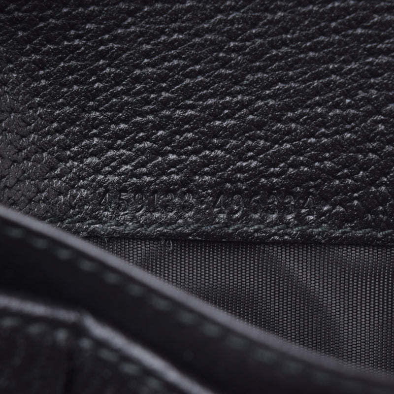 GUCCI古驰GG Marmont长钱包黑色459133男士皮革钱包新银