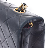 CHANEL Chanel, Matrasse chain shoulder bag, single flap, black gold, Ladies, Ramskin, shoulder bag, B, B, used silver,