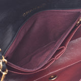 CHANEL Chanel, Matrasse chain shoulder bag, single flap, black gold, Ladies, Ramskin, shoulder bag, B, B, used silver,