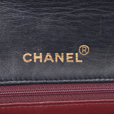 CHANEL Chanel, Matrasse chain shoulder bag, single flap, black gold, Ladies, Ramskin, shoulder bag, B, B, used silver,
