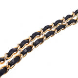 CHANEL Chanel, Matrasse chain shoulder bag, single flap, black gold, Ladies, Ramskin, shoulder bag, B, B, used silver,