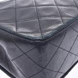 CHANEL Chanel, Matrasse chain shoulder bag, single flap, black gold, Ladies, Ramskin, shoulder bag, B, B, used silver,