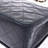 CHANEL Chanel, Matrasse chain shoulder bag, single flap, black gold, Ladies, Ramskin, shoulder bag, B, B, used silver,