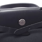 HERMES Hermes Ale Bag PM 2WAY Bag Black/Ivory Silver Metal Fittings G Engraved (c. 2003) Unisex Twar/Wash Tote Bag B Rank Used Ginzo