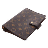 LOUIS VUITTON ルイヴィトン モノグラム アジェンダMM ブラウン R20105 ユニセックス モノグラムキャンバス 手帳カバー Aランク 中古 銀蔵