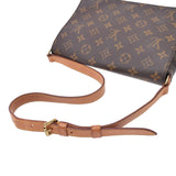 LOUIS VUITTON Louis Vuitton monogram musette tango short brown M51257 unisex monogram canvas shoulder bag B rank used silver storehouse