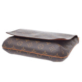 LOUIS VUITTON Louis Vuitton monogram musette tango short brown M51257 unisex monogram canvas shoulder bag B rank used silver storehouse