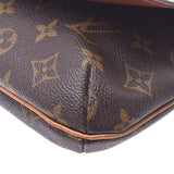 LOUIS VUITTON Louis Vuitton monogram musette tango short brown M51257 unisex monogram canvas shoulder bag B rank used silver storehouse