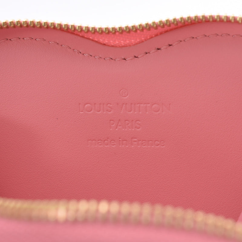 LOUIS VUITTON Louis Vuitton Verni Porto Monetcourt 2019 Valentine Limited Fuchsia M64167 Ladies Monogram Verni Coin Case A Rank Used Ginzo