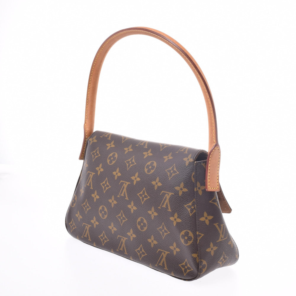 LOUIS VUITTON◇ミニ・ルーピング_モノグラム_BRW/PVC/BRW/総柄 ハンドバッグ | looklikecookie.com