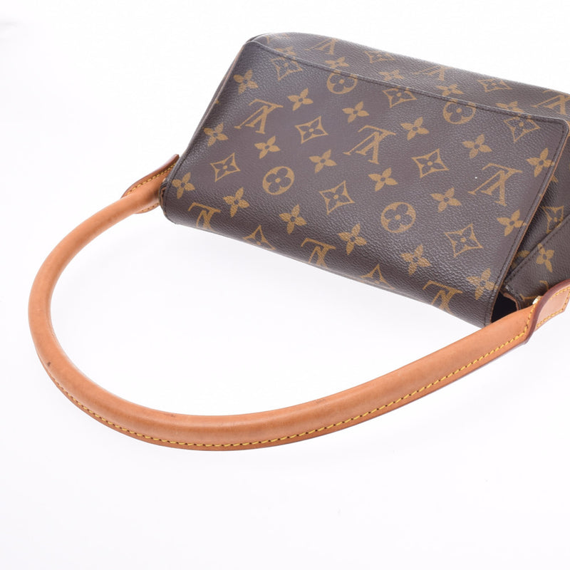 Louis Vuitton Monogram Mini Looping M51147 Brown Cloth ref.1000830