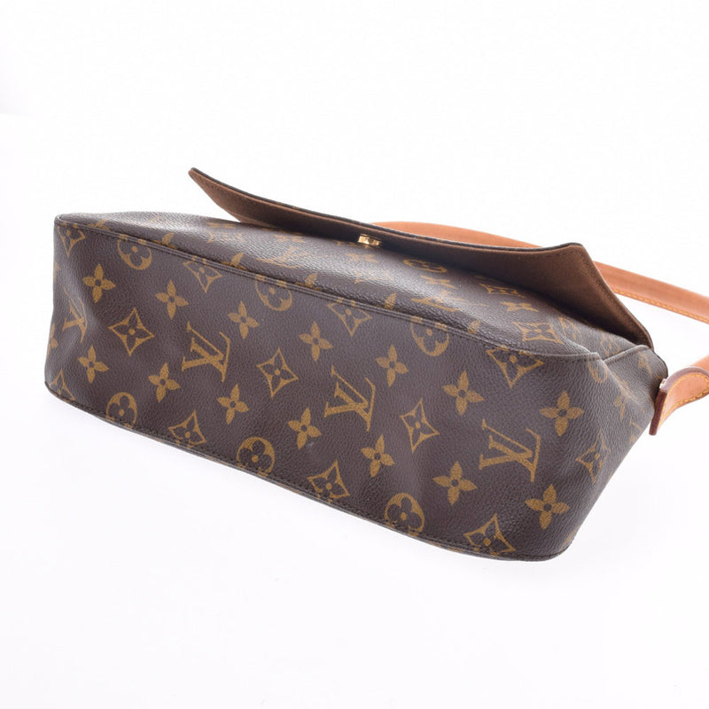 Louis Vuitton Monogram Mini Looping M51147 Brown Cloth ref.1000830